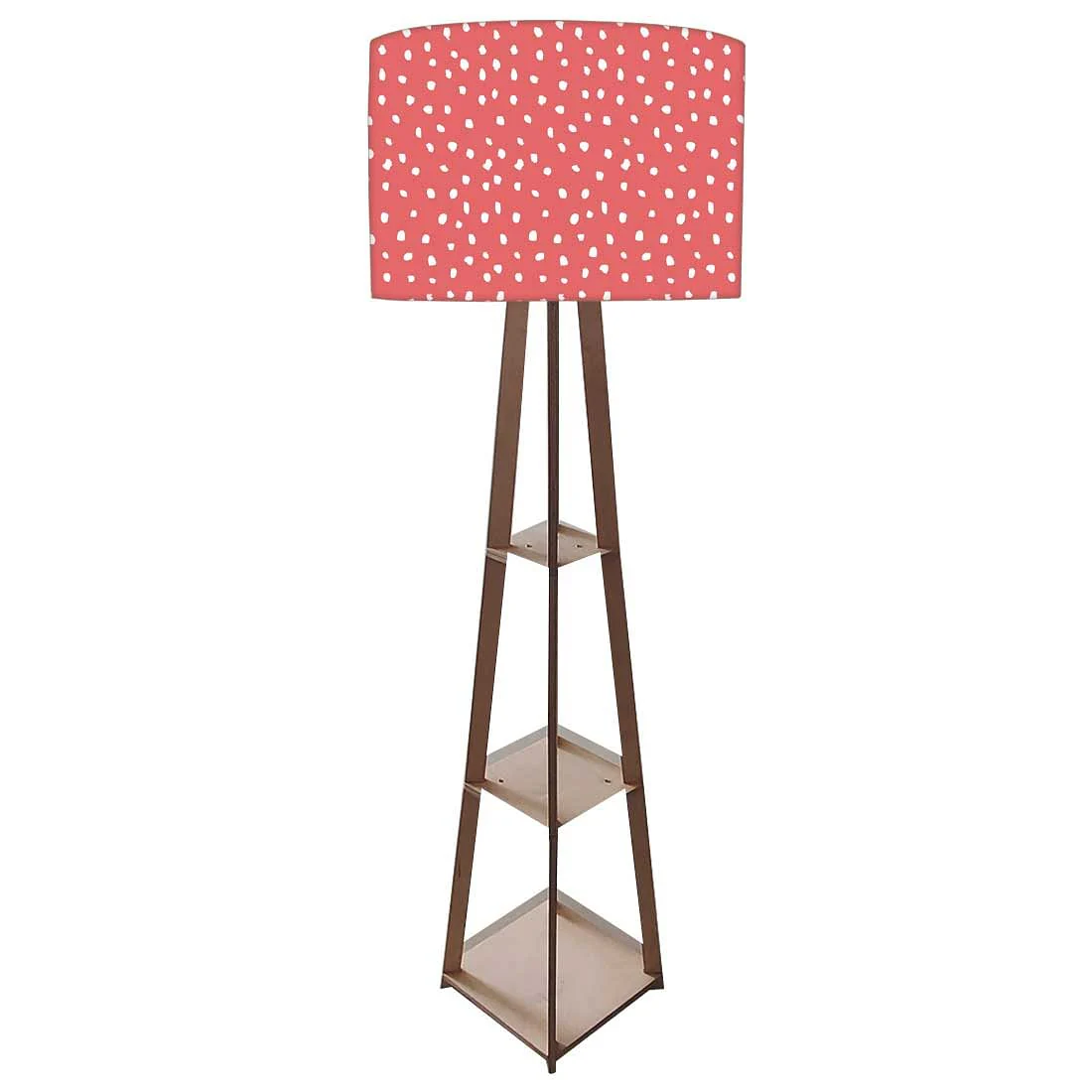 Pink Wooden Tripod Lamp for Living Room - Image 4