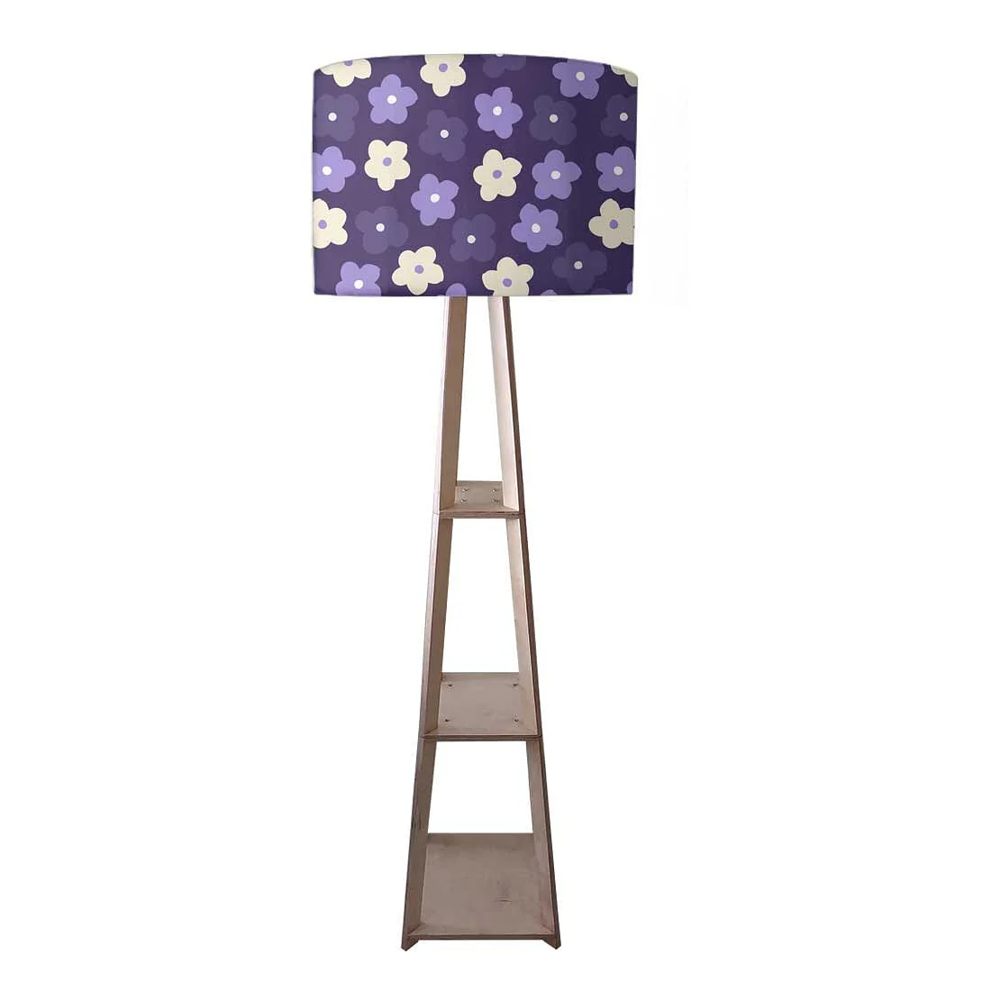 Modern Floor Lamps - Purple Flowers