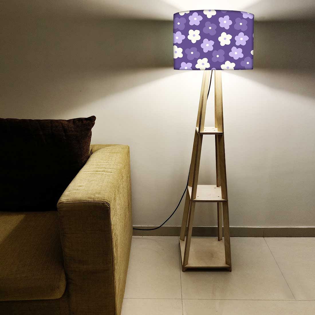 Modern Floor Lamps - Purple Flowers - Image 5