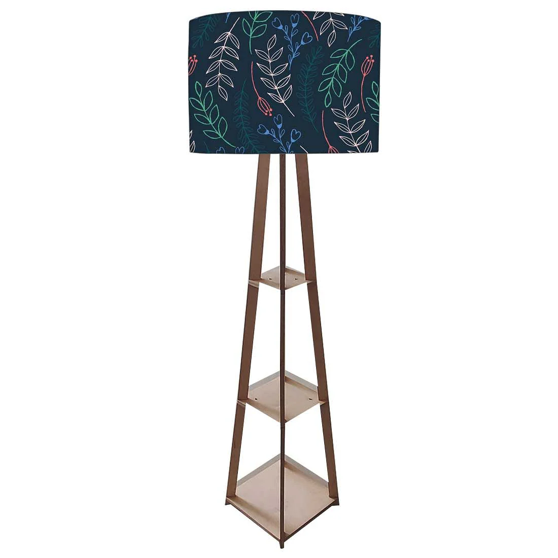 Wooden Tripod Floor Lamp  -   Colorful Branches - Image 4