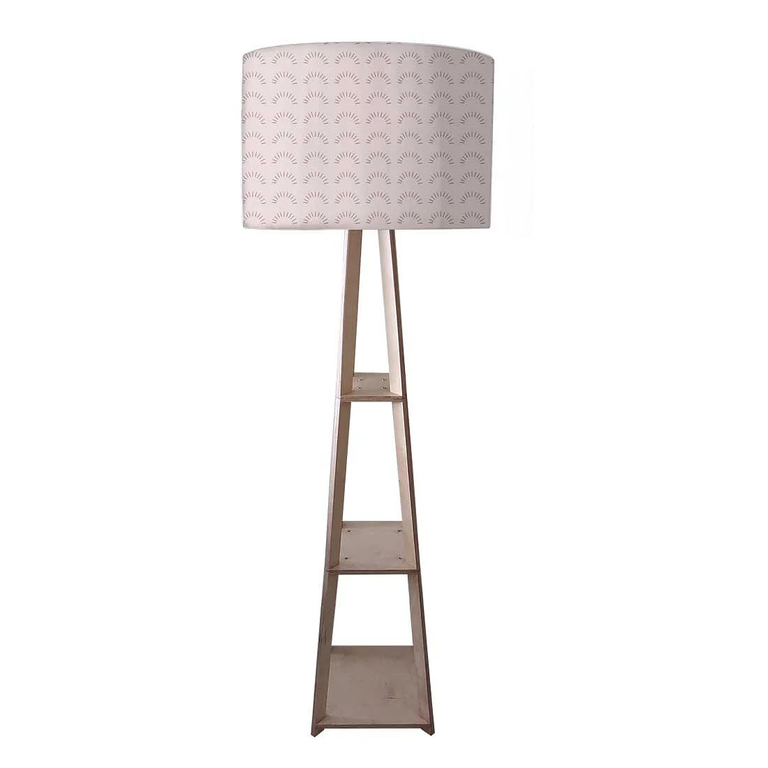 Small Wooden Floor Lamp - Pattern