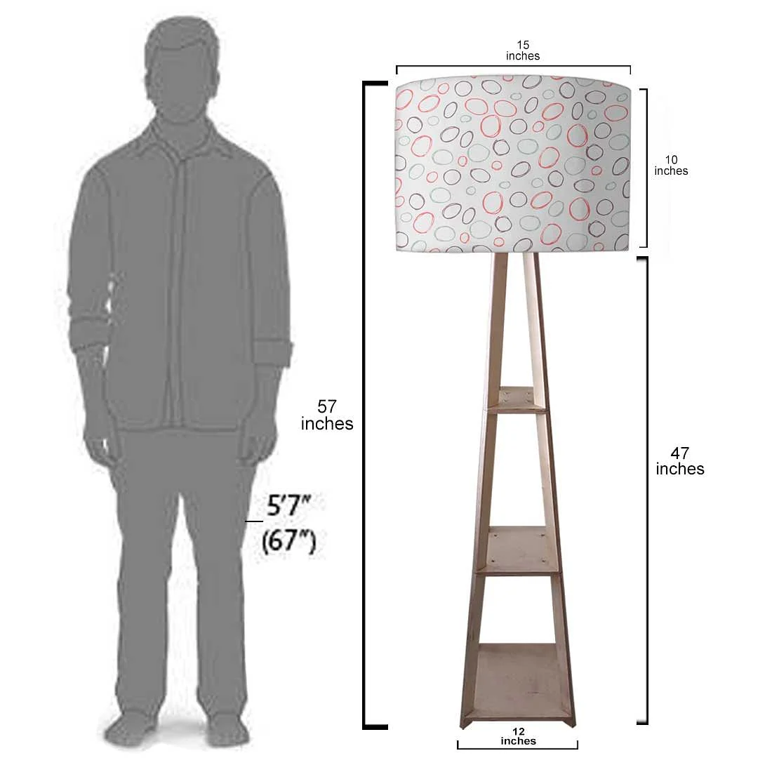 Tripod Floor Lamp - Dew Drops - Image 7