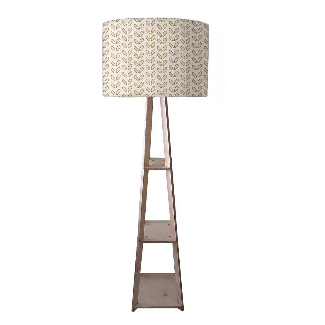 Floor Standing Lamps - Flower Buds Yellow Pattern