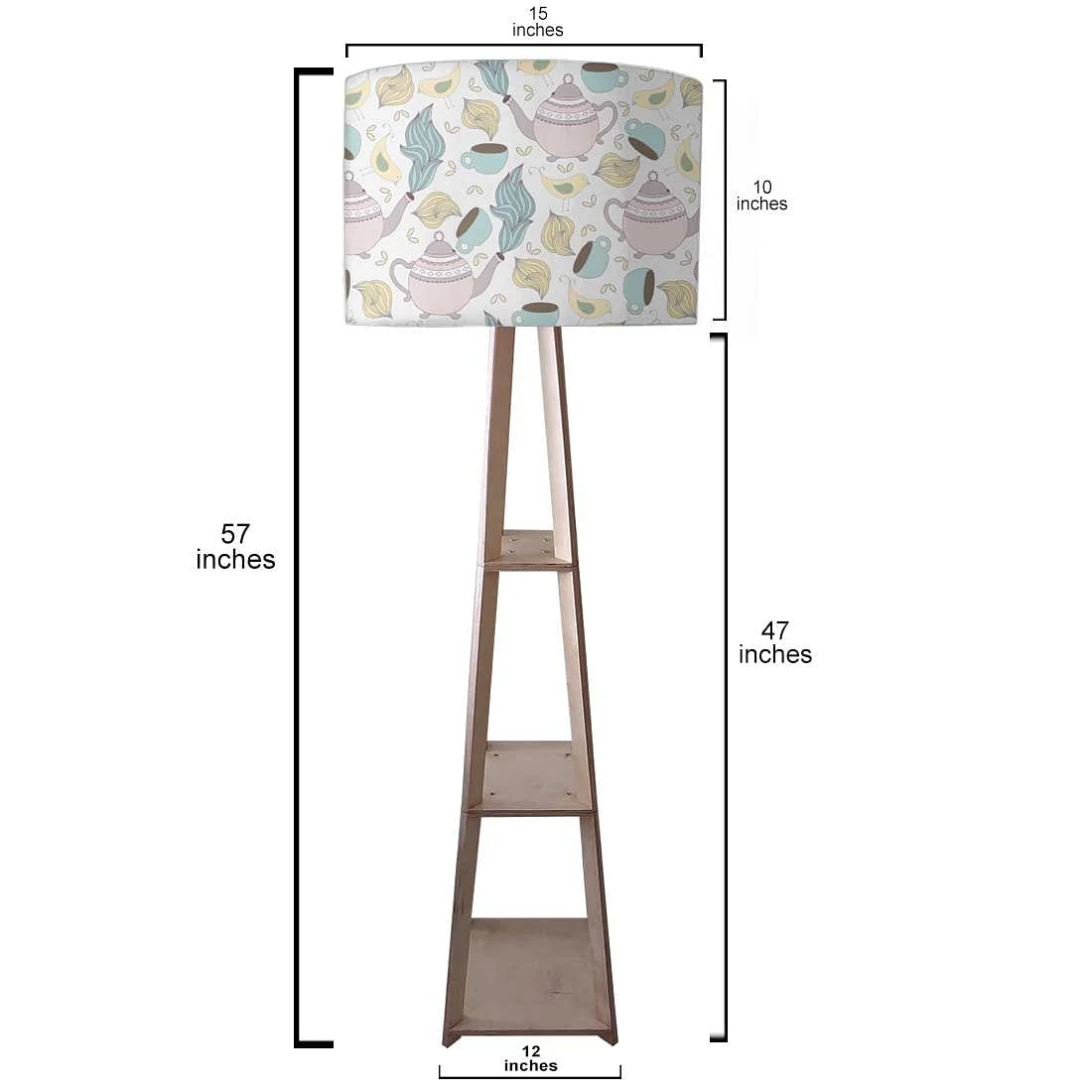 Wooden Modern Floor Lamps for Living Room - Tea Time - Image 3