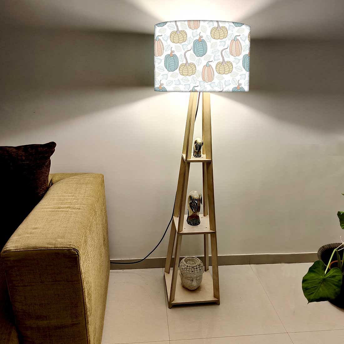 Wooden Floor Lamp - Pumpkin Garden - Image 2