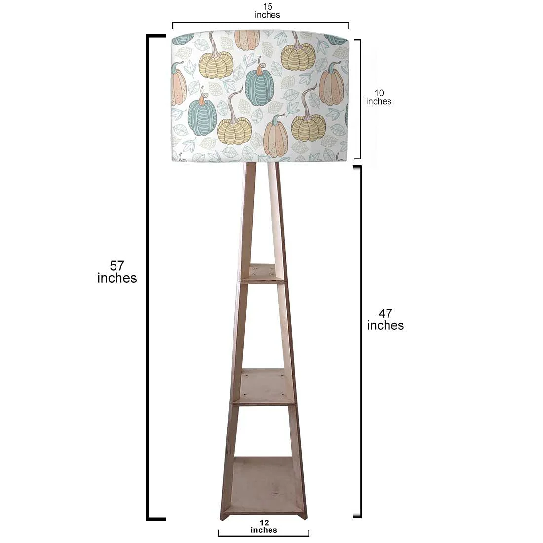 Wooden Floor Lamp - Pumpkin Garden - Image 3