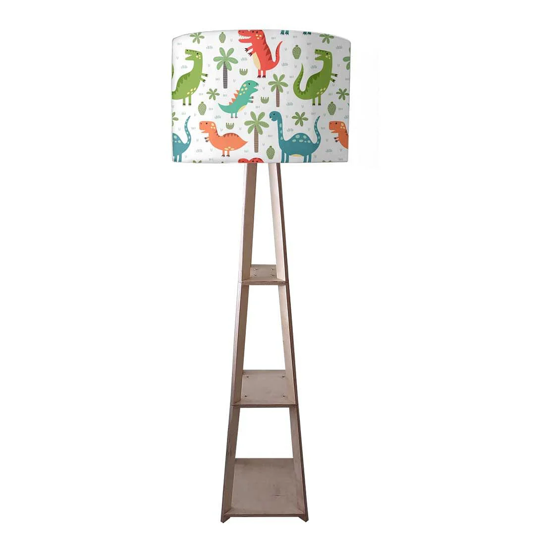 Wooden Tripod Floor Lamp for Kids Bedroom - Dinosaur - Image 3