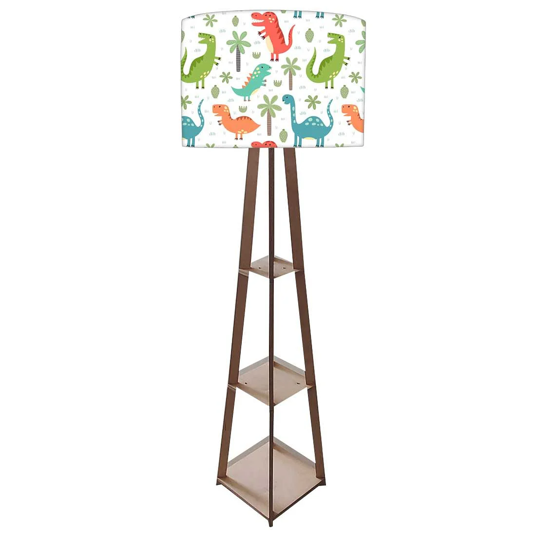 Wooden Tripod Floor Lamp for Kids Bedroom - Dinosaur - Image 5