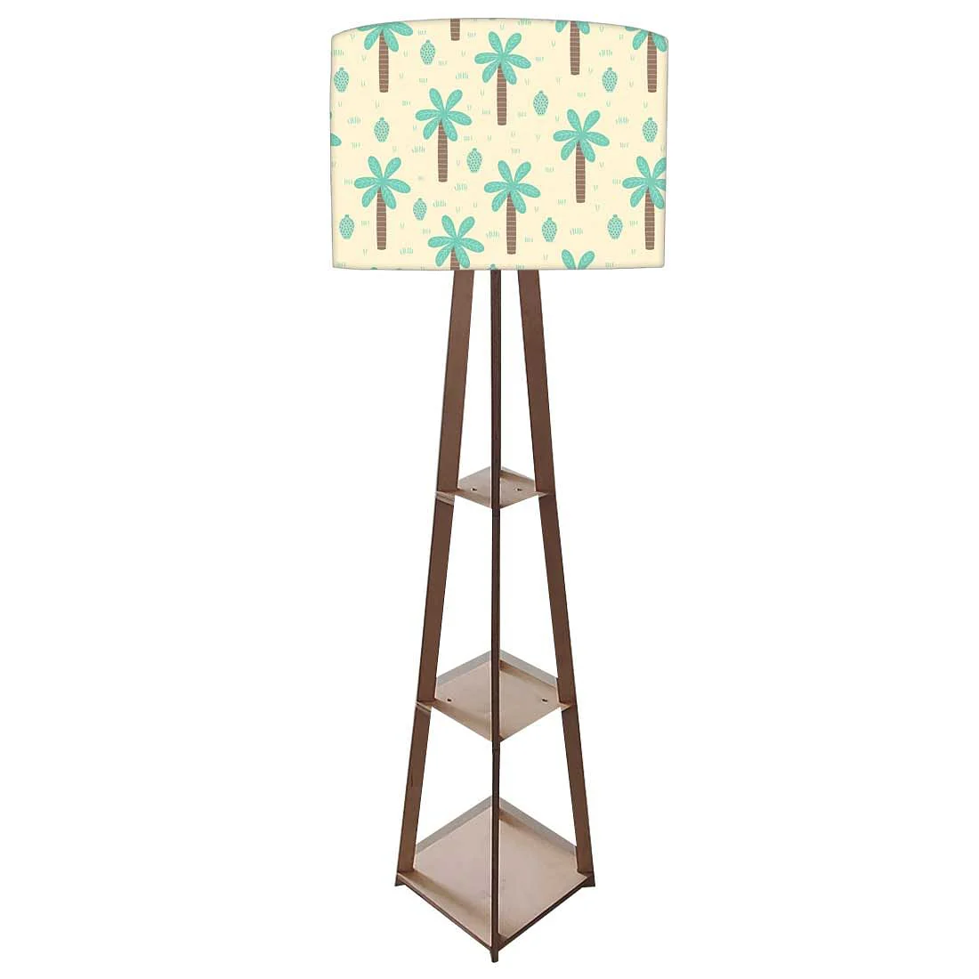 Wooden Tripod Floor Lamp - Coconut Tree - Image 4