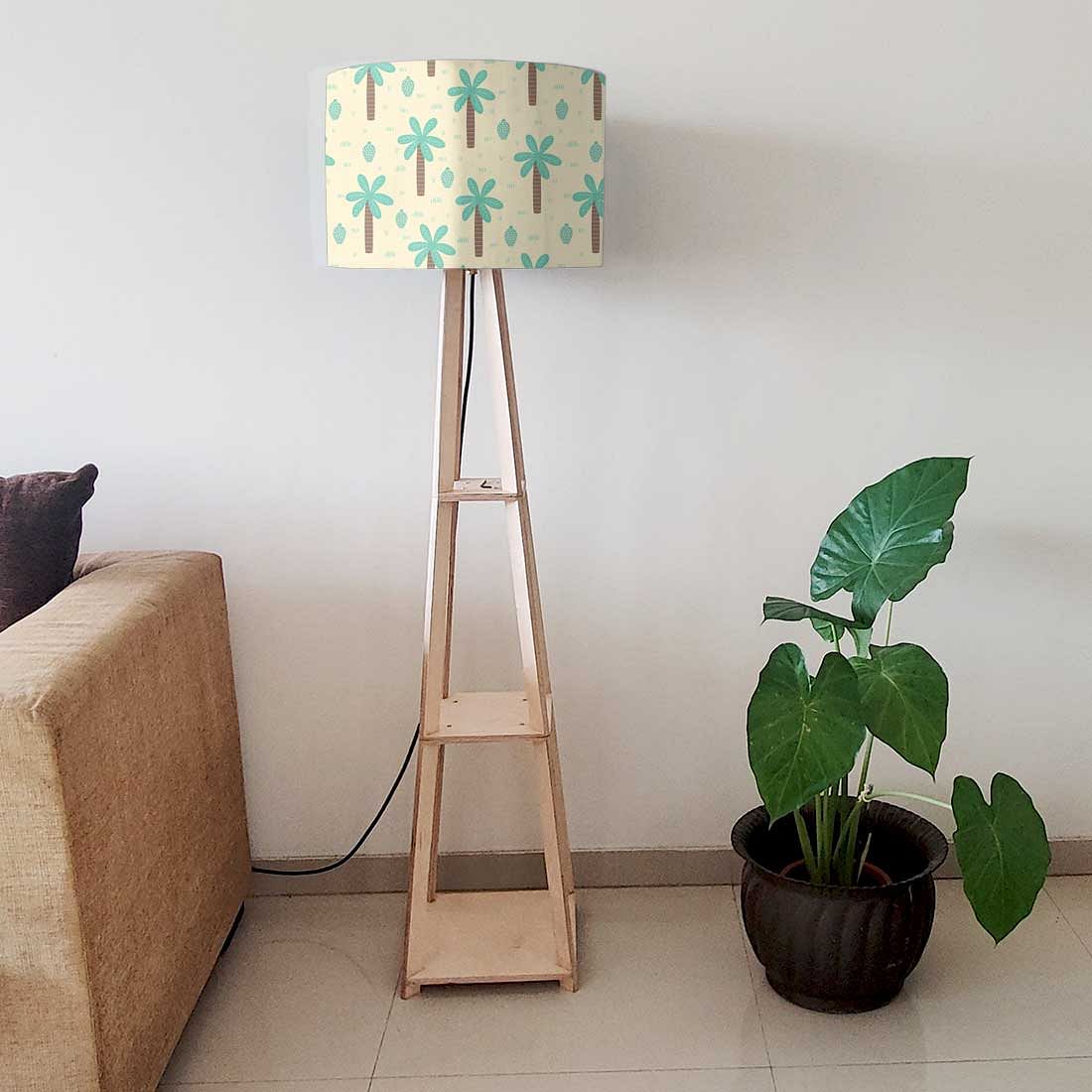 Wooden Tripod Floor Lamp - Coconut Tree - Image 6