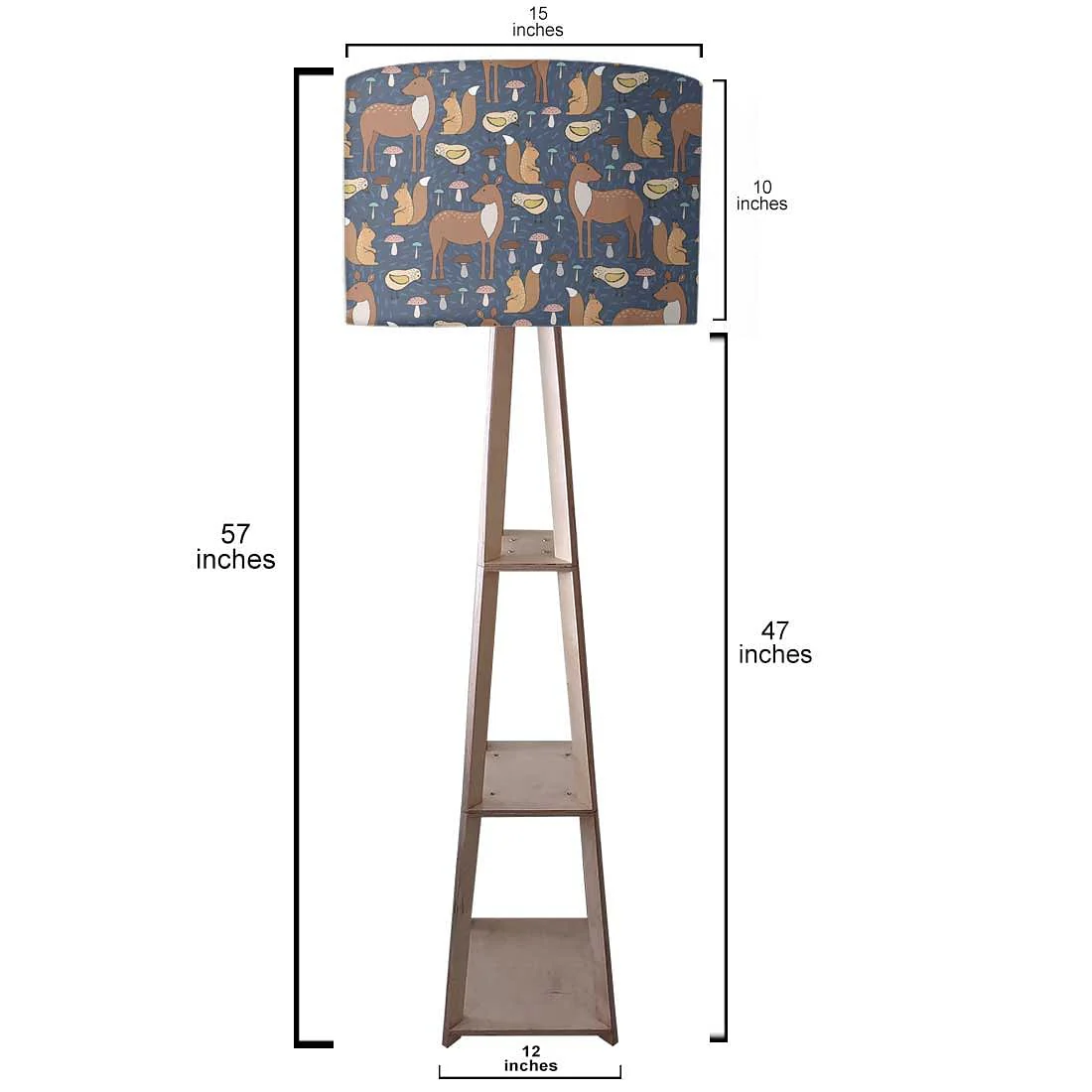 Small Wooden Floor Lamp - Cute Sqiurel - Image 3
