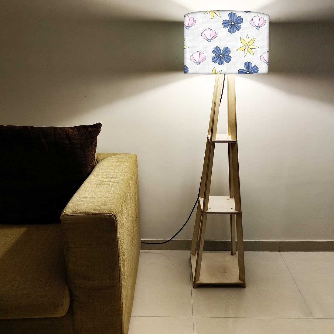 Outdoor Floor Lamp with Shelf for House - Sweet Flowers - Image 6