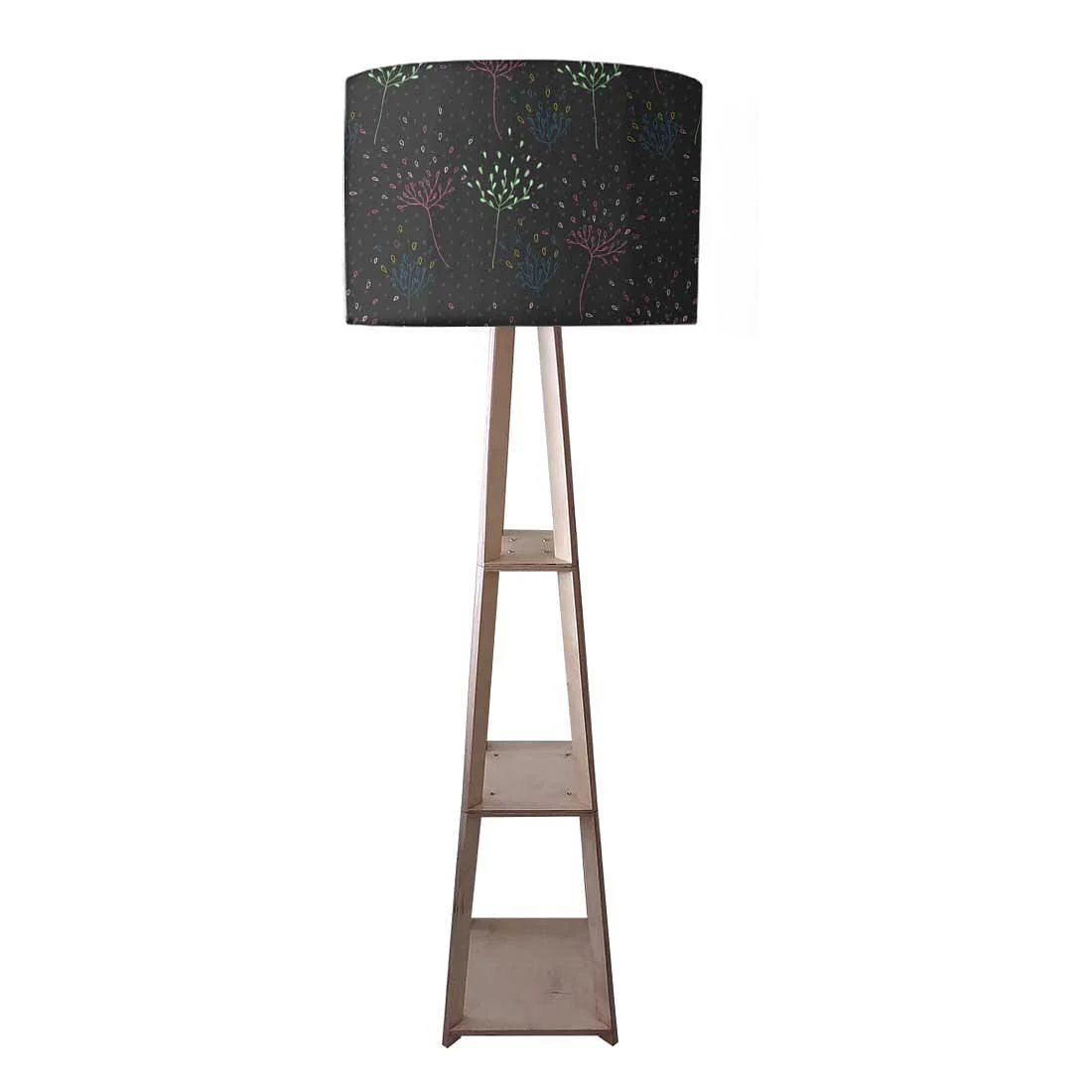 Floor Lamps for Living Room - Leaves On Black