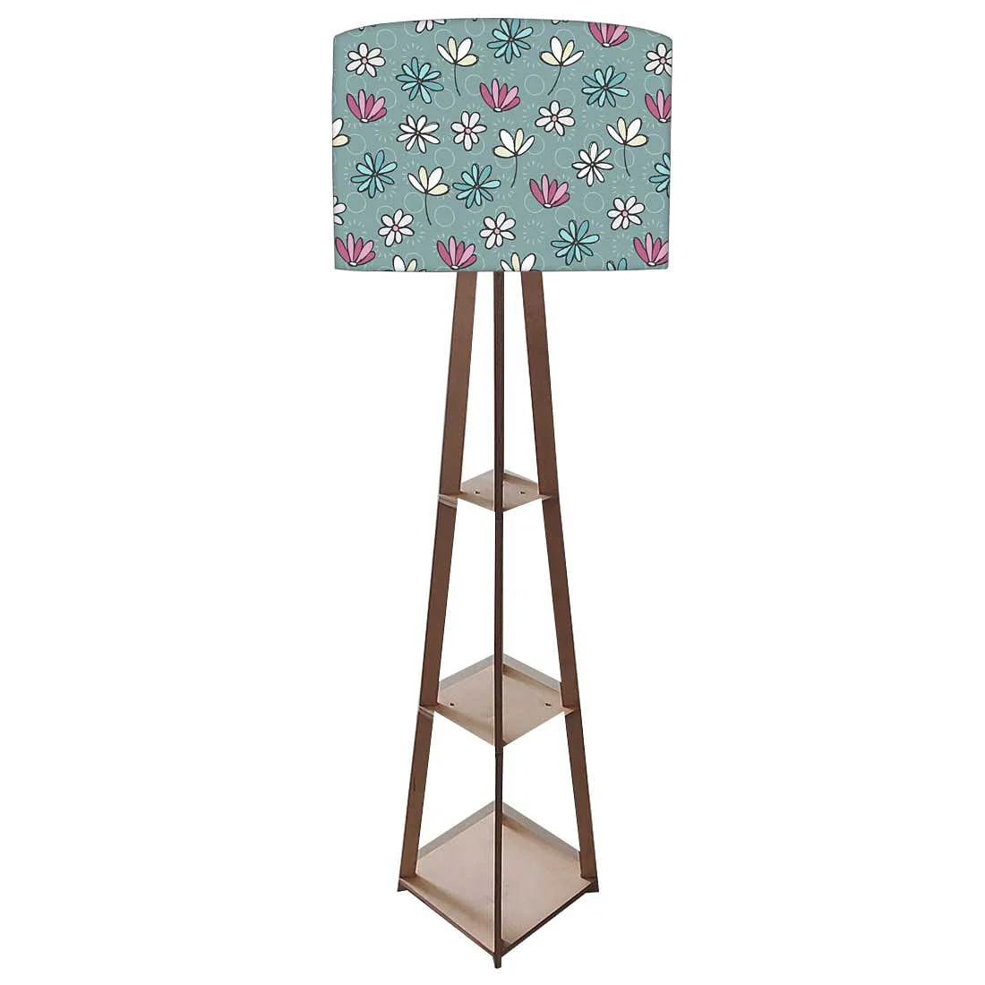 Floor Lamp with Shelves - Sweet Flowers - Image 4