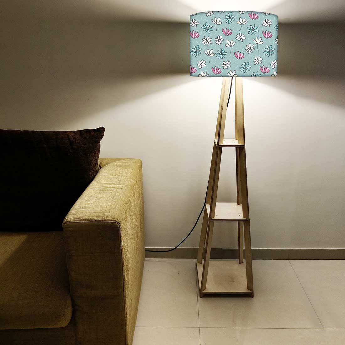 Floor Lamp with Shelves - Sweet Flowers - Image 5