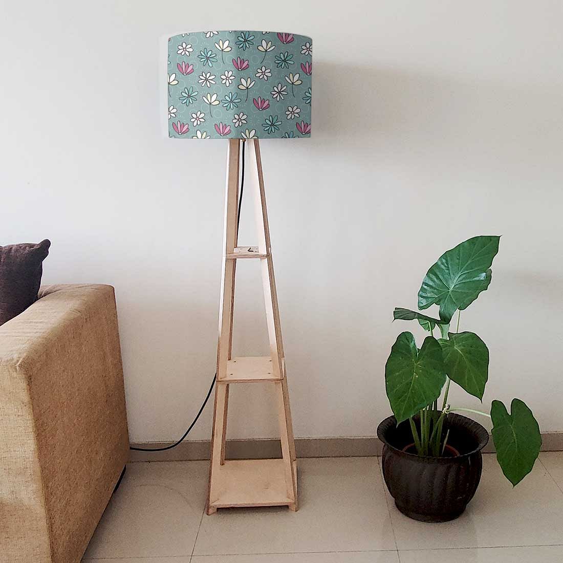Floor Lamp with Shelves - Sweet Flowers - Image 6