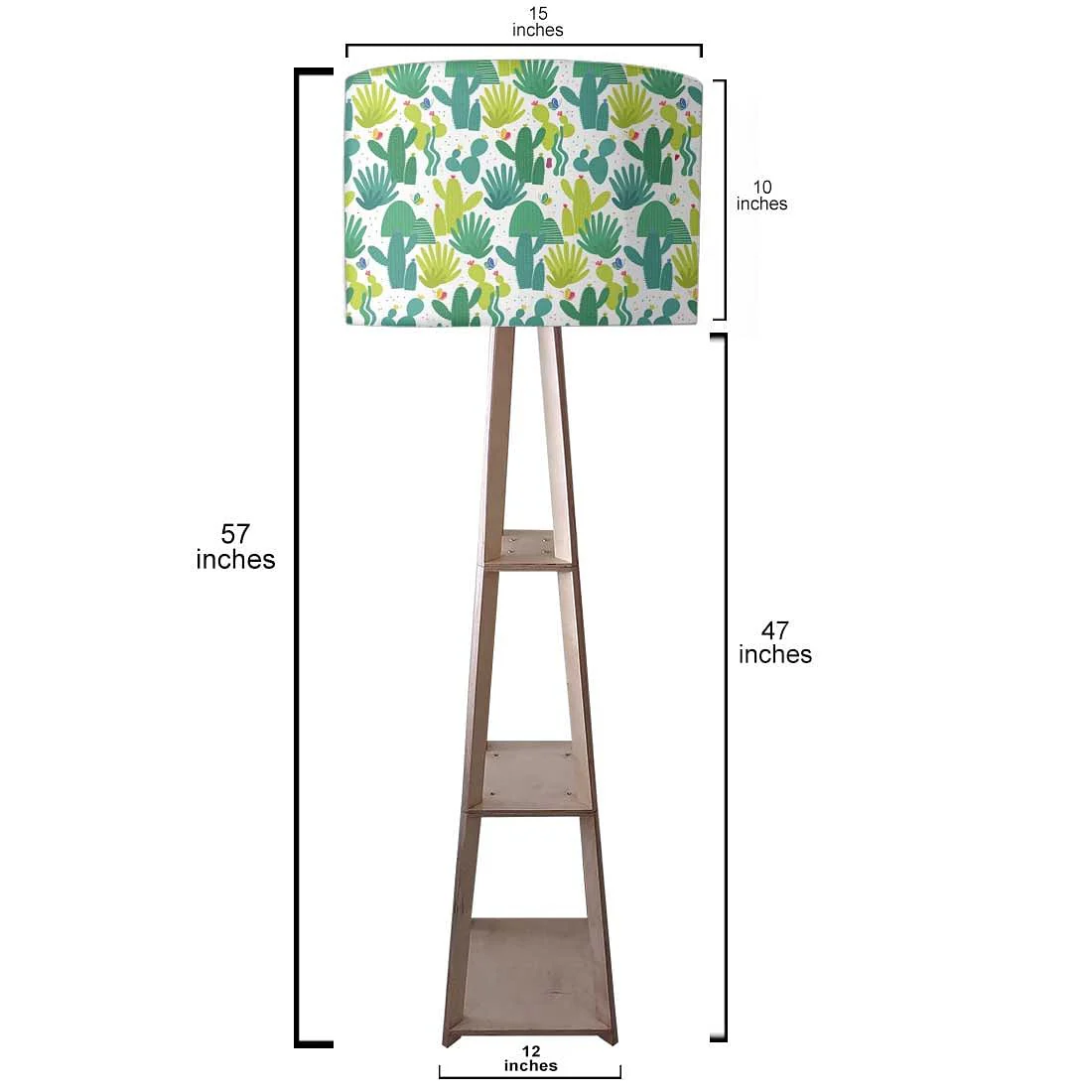 Tripod Floor Lamp - Green Cactus - Image 3