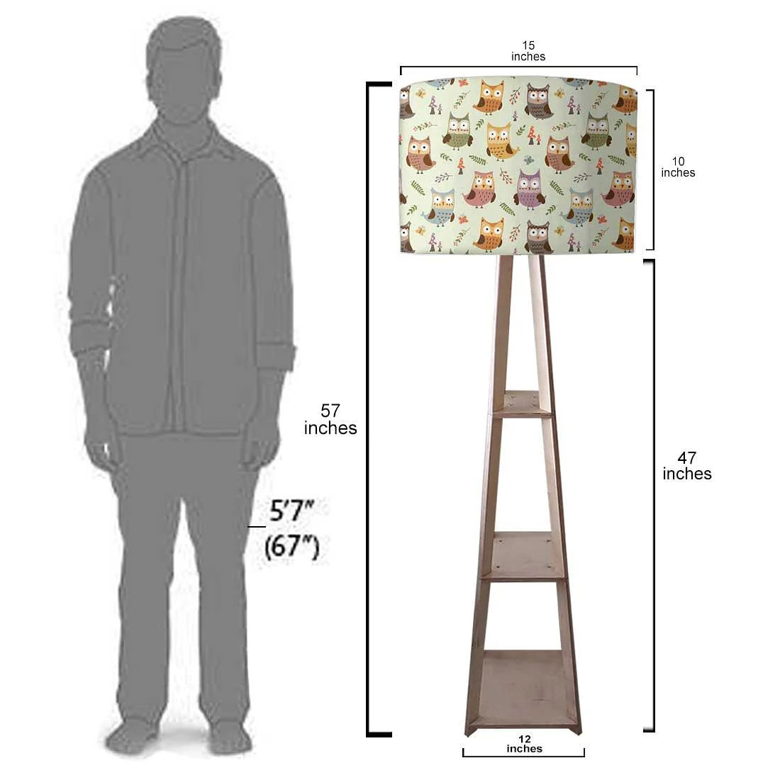 Standing Lamps For Living Room - Cute Owl - Image 7