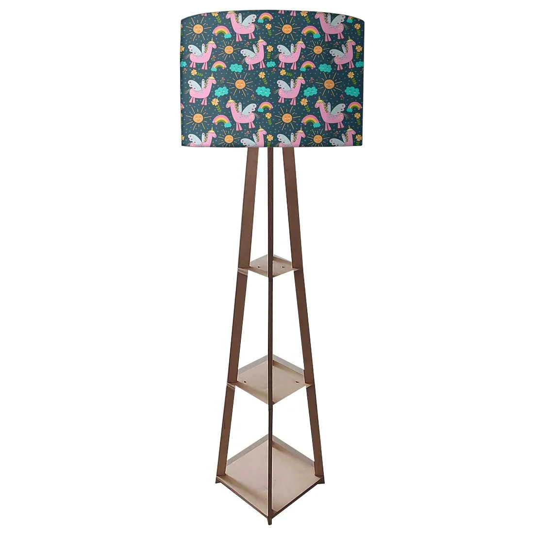 Large Wooden Floor Lamp - Cute Unicorn - Image 4