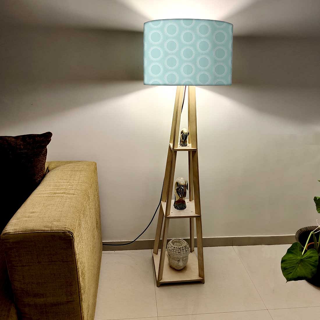 Floor Lamps for Living Room - Green Pattern Circle - Image 2