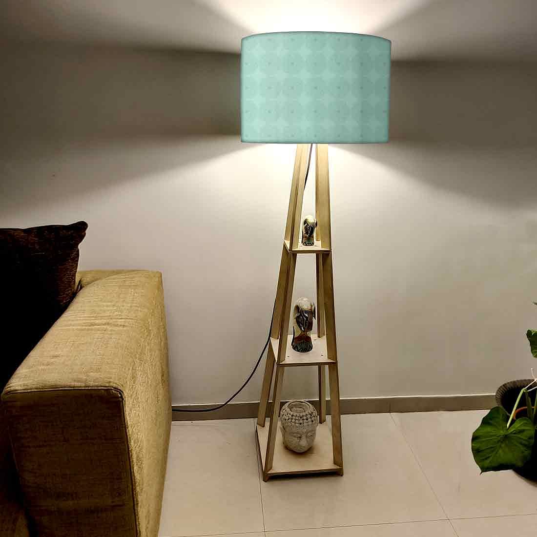 Standing Lamps For Living Room - Green Flower - Image 2