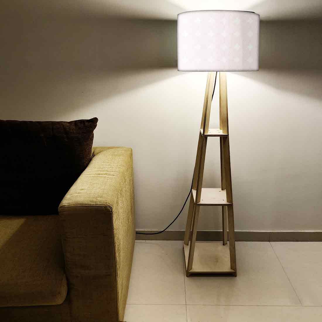 Pink Wooden Floor Lamps Online for Bedroom - Image 5