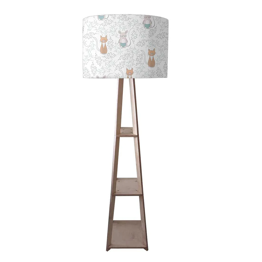 Wooden Tripod Floor Lamp - Cute Micky