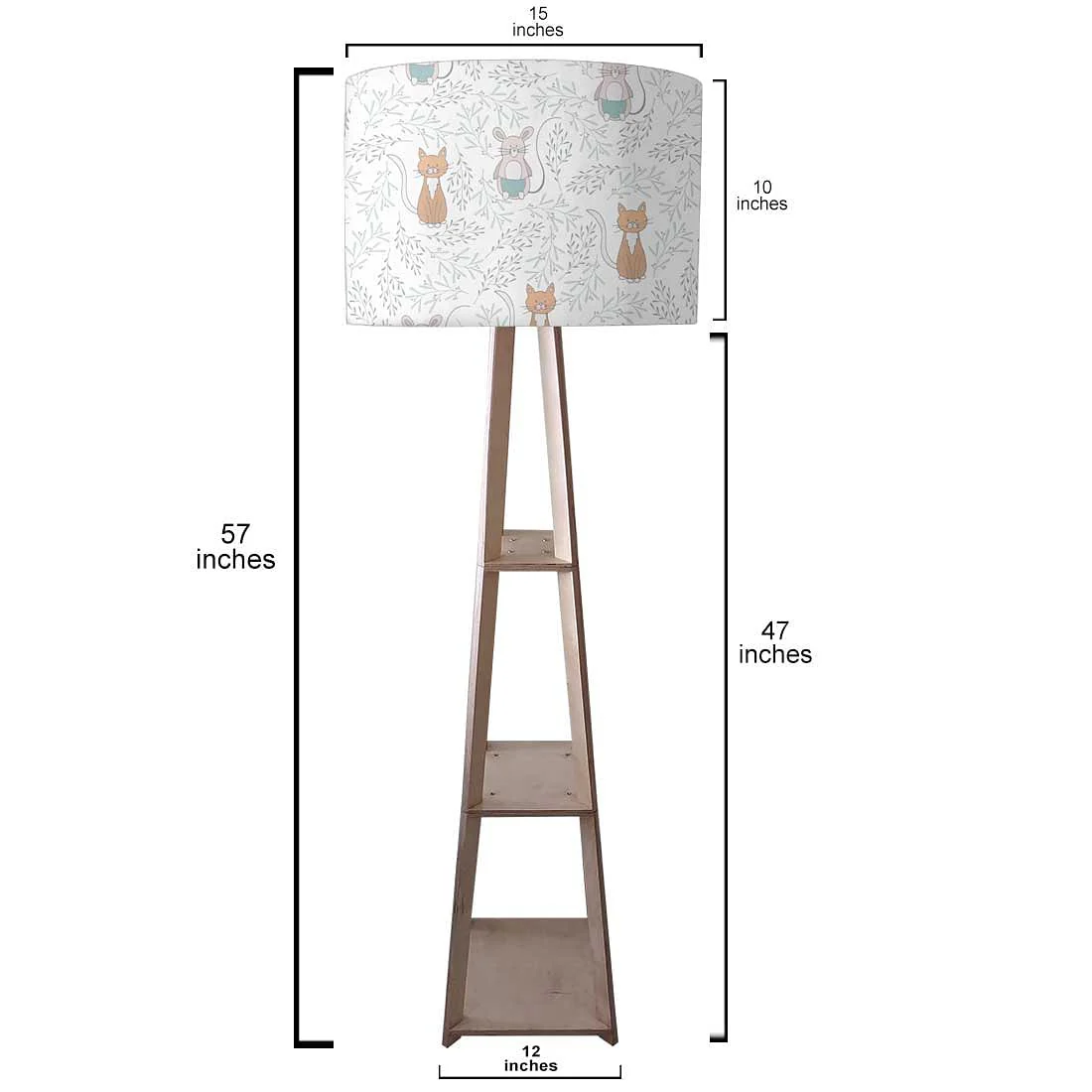 Wooden Tripod Floor Lamp - Cute Micky - Image 3