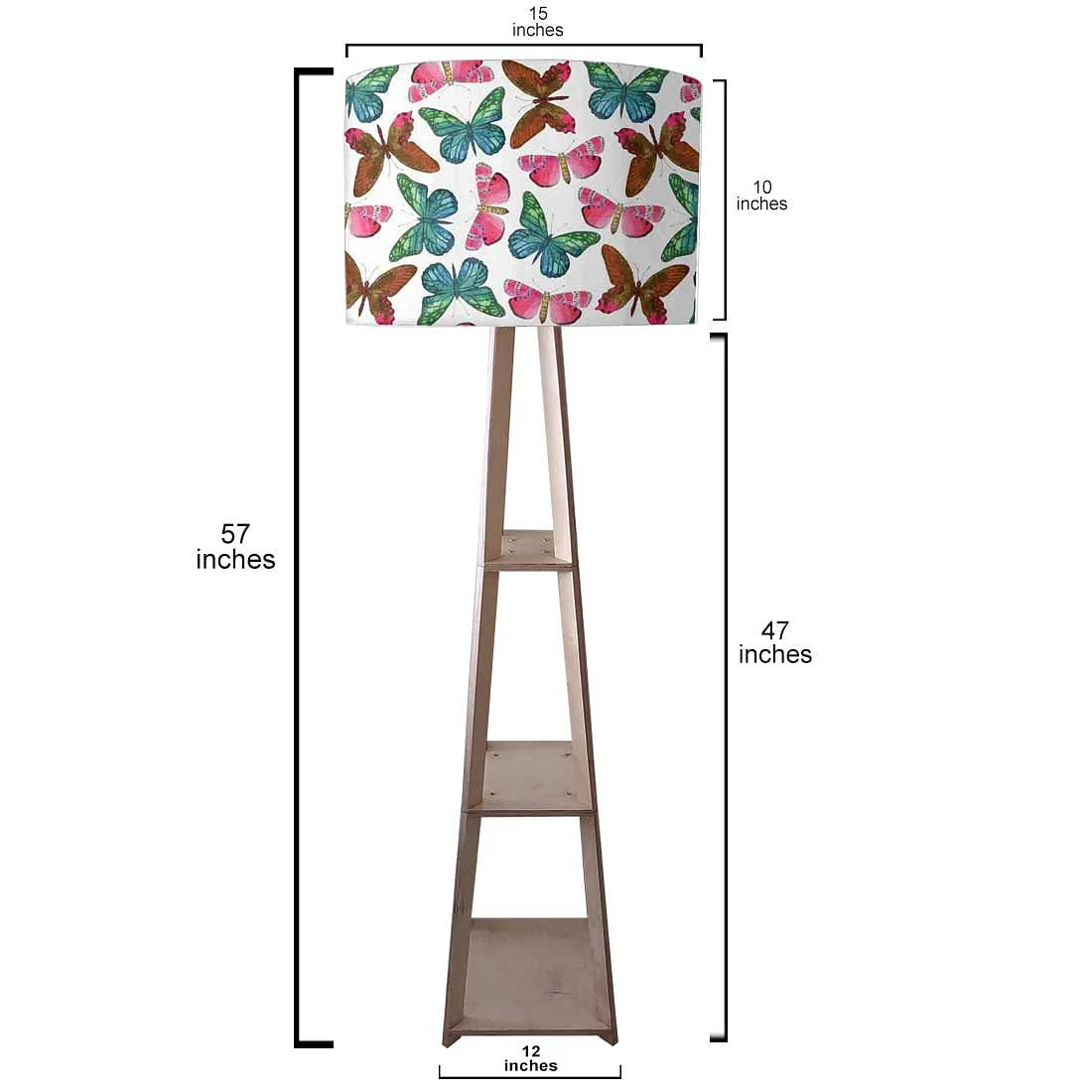 Butterfly End Table Floor Lamp for Living Room - Image 5