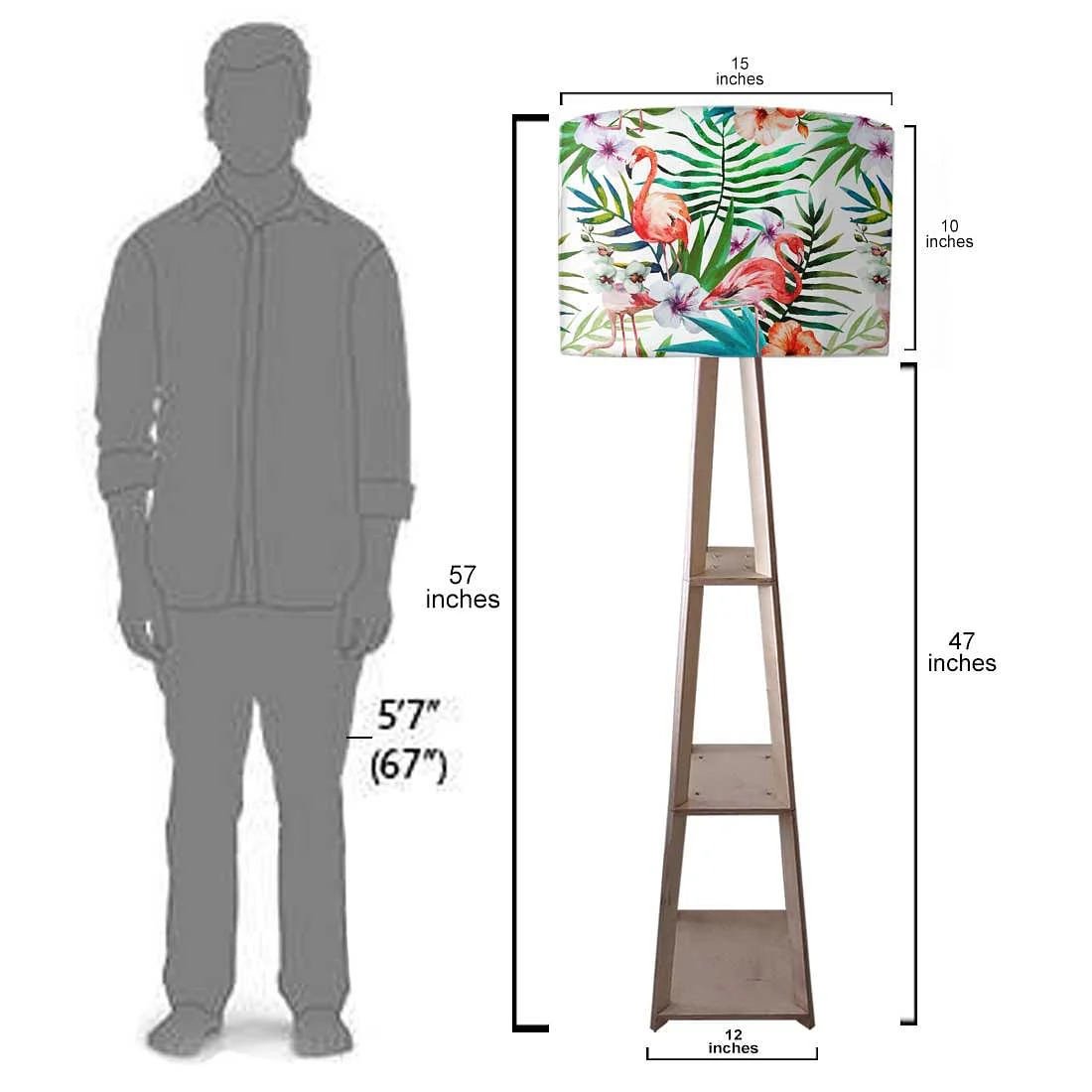 Butterfly End Table Floor Lamp for Living Room - Image 7