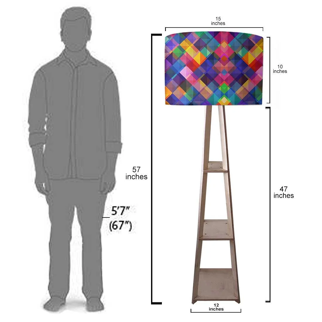 Wooden Tripod Table Lamp for Bedroom - Pineapples - Image 7