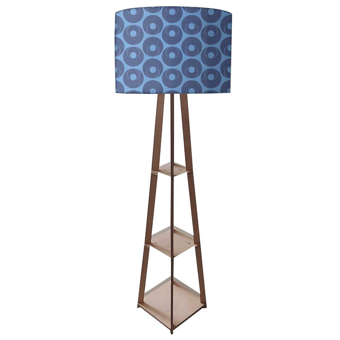 Modern Floor Lamps  -   Blue Retro Pattern - Image 4