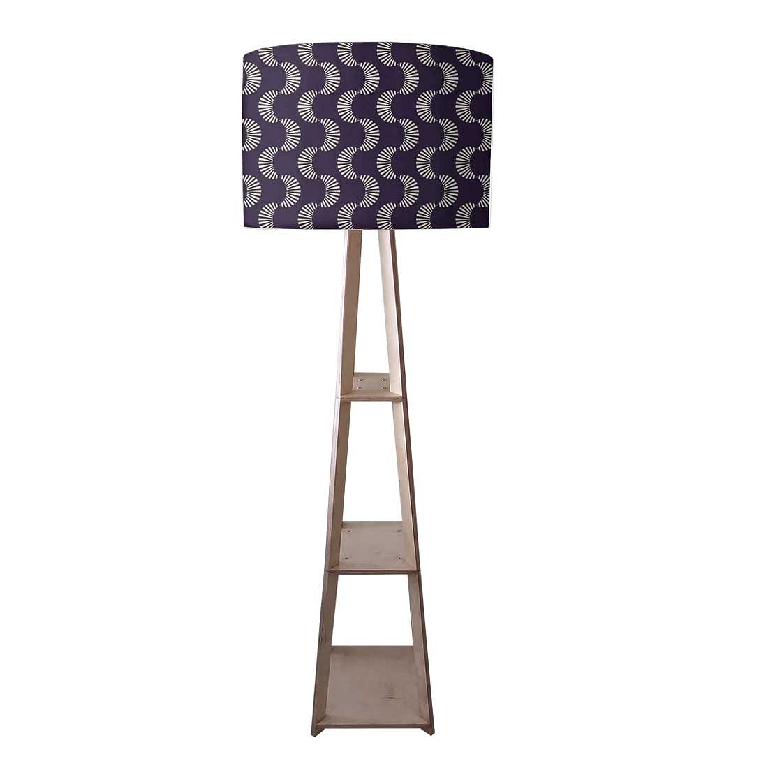 Floor Standing Lamps - Purple Retro Pattern