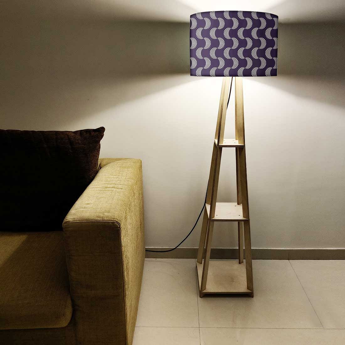Floor Standing Lamps - Purple Retro Pattern - Image 5