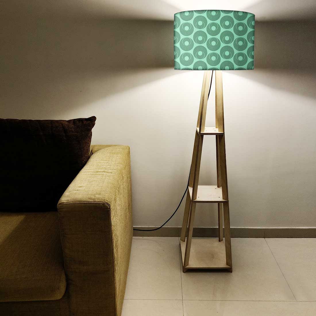 Standing Lamps For Living Room - Retro Green Art - Image 5