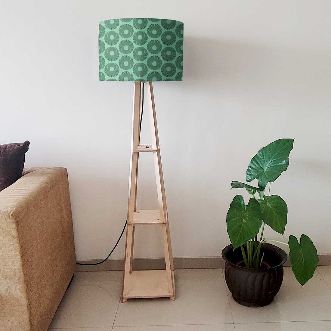 Standing Lamps For Living Room - Retro Green Art - Image 6