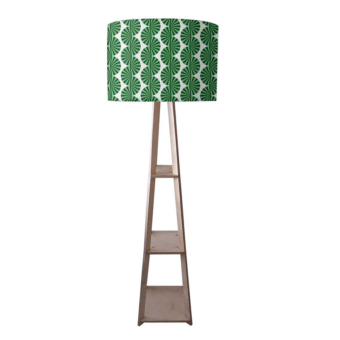 Large Wooden Floor Lamp - Retro Art