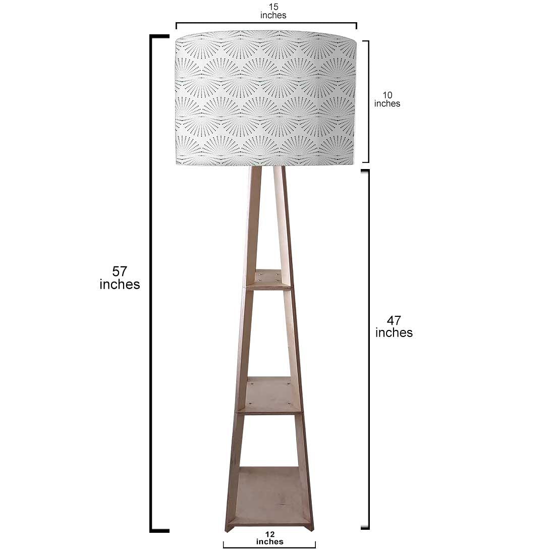 Modern Floor Lamps For Living Room - Retro Grey Pattern - Image 3