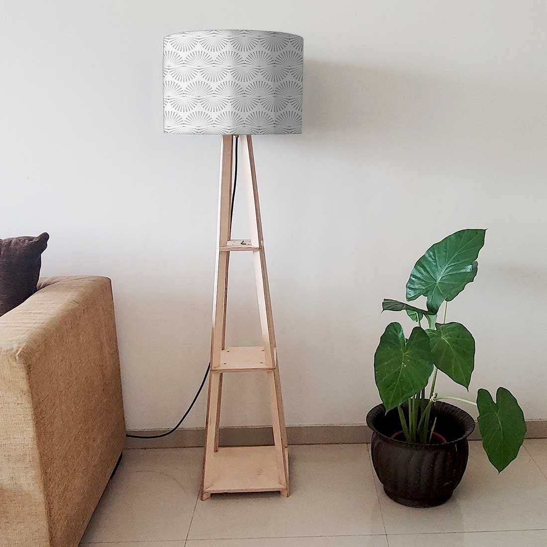Modern Floor Lamps For Living Room - Retro Grey Pattern - Image 6