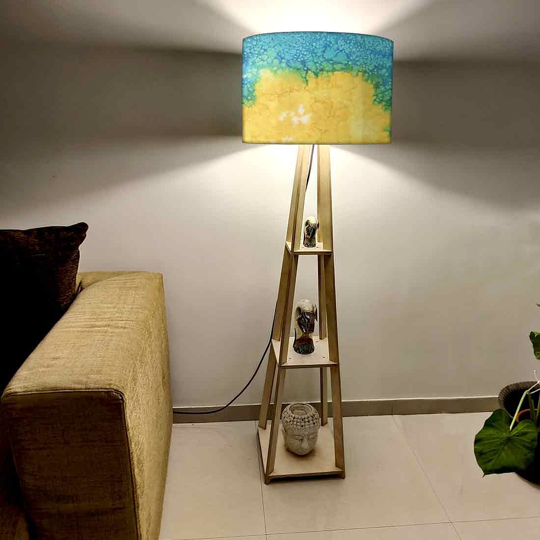 Wooden Standing Tripod Lamp for Living Room - Space - Image 2