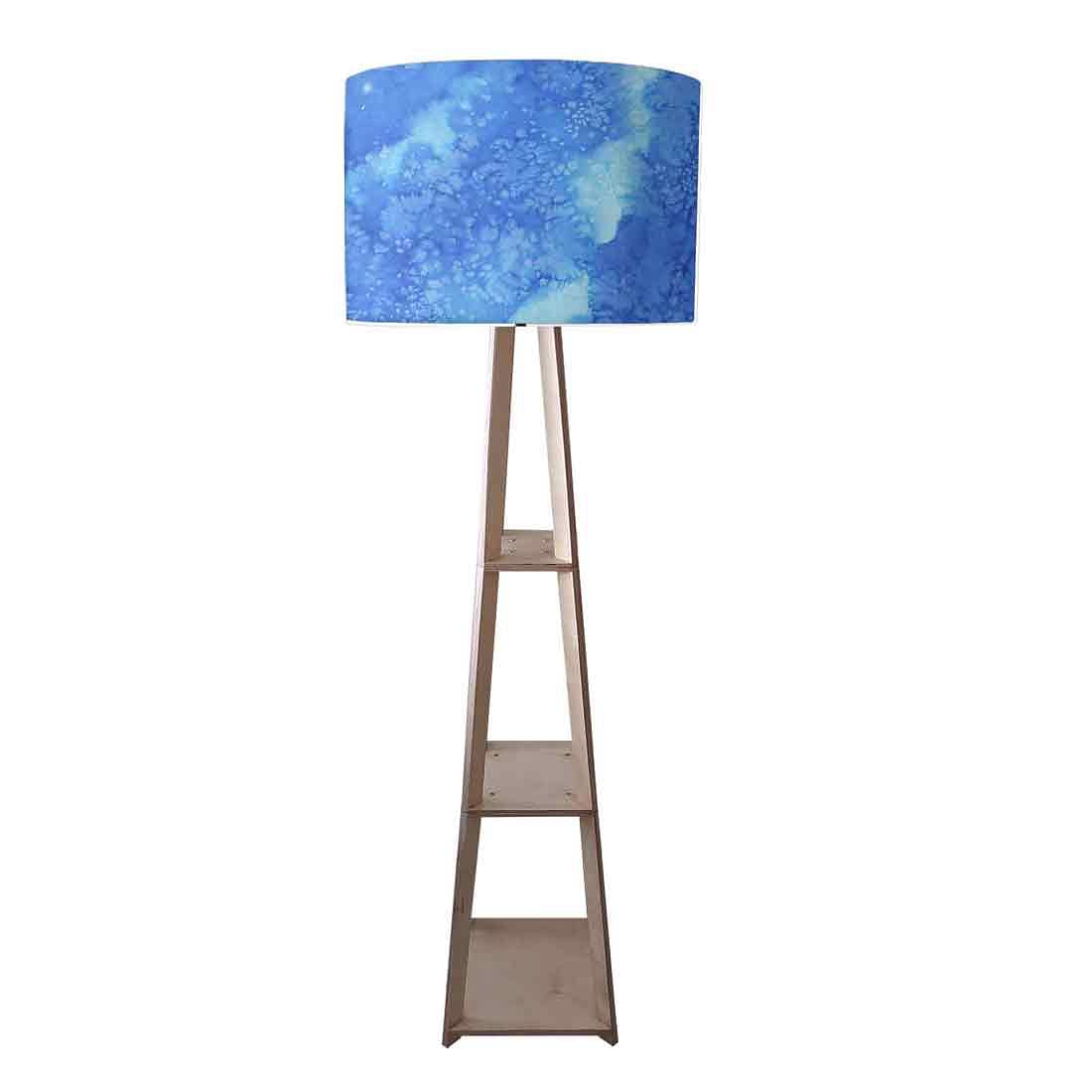 Tripod Table Lamp Wooden for Bedside Light - Blue Space 0151