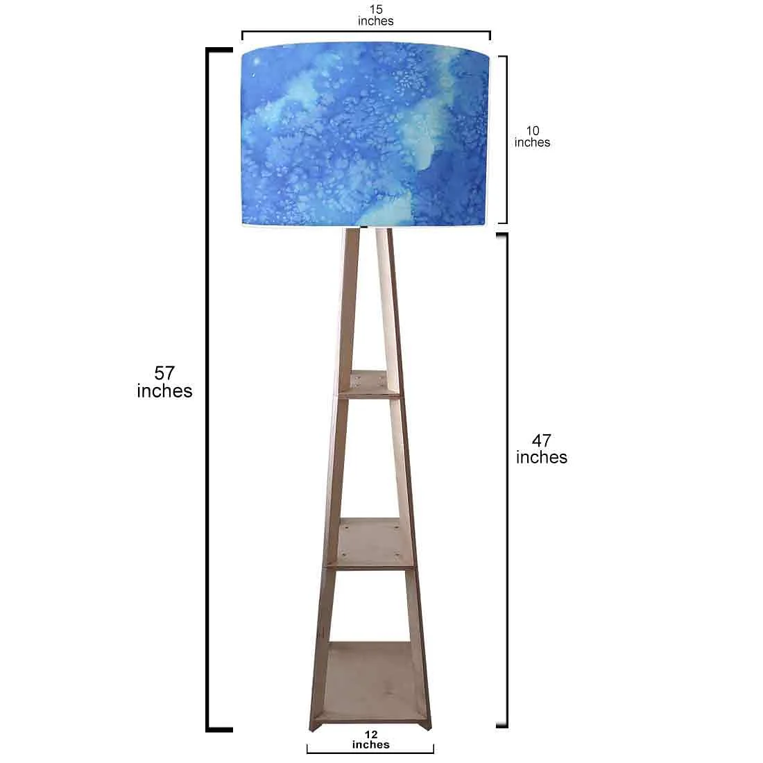 Tripod Table Lamp Wooden for Bedside Light - Blue Space 0151 - Image 3