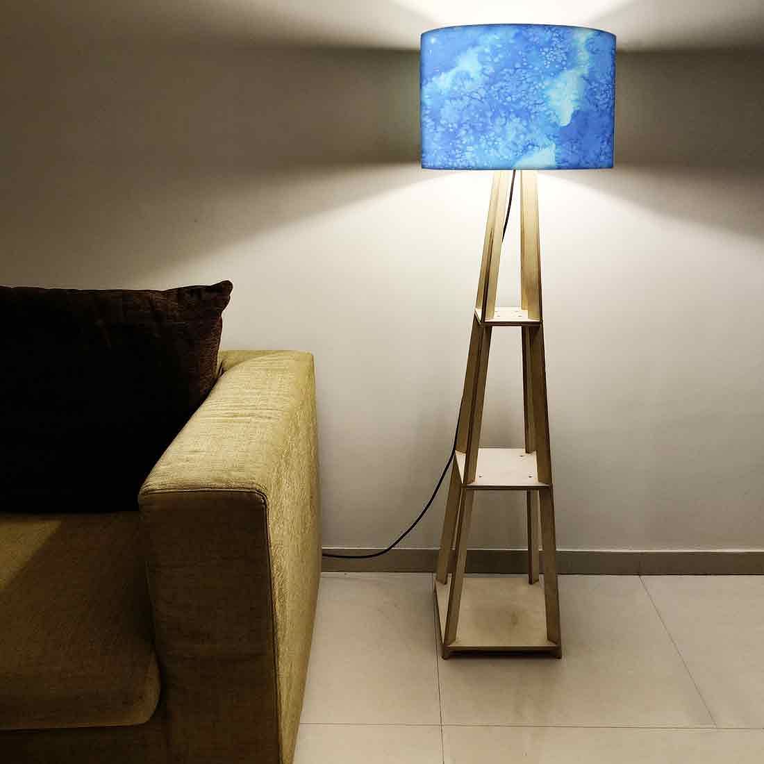 Tripod Table Lamp Wooden for Bedside Light - Blue Space 0151 - Image 5