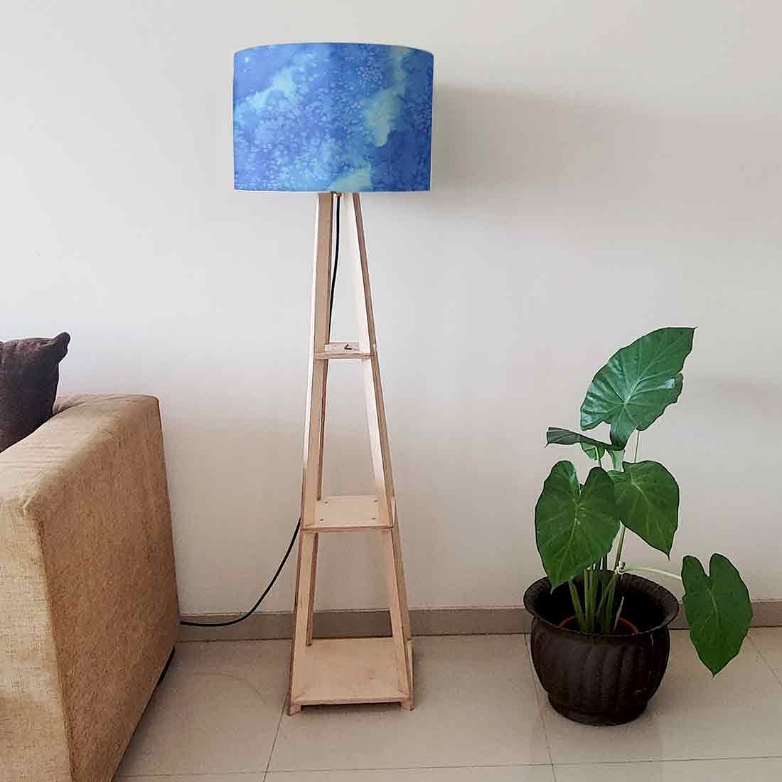 Tripod Table Lamp Wooden for Bedside Light - Blue Space 0151 - Image 6
