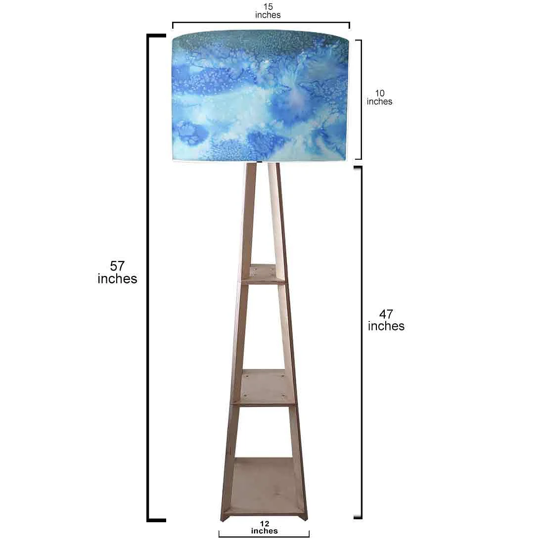 Sky Blue Tripod Floor Lamps for Living Room - Image 3