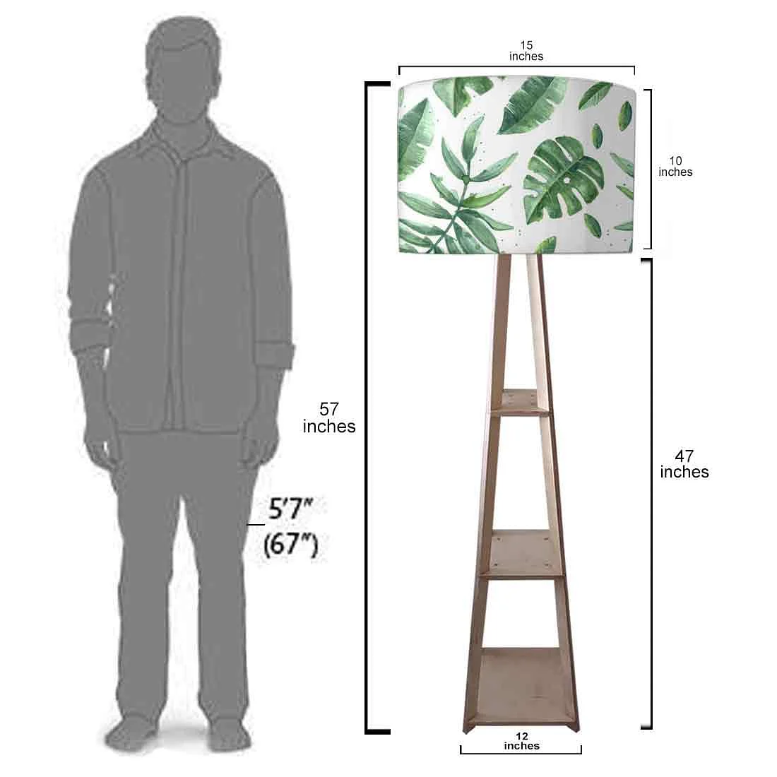 Sky Blue Tripod Floor Lamps for Living Room - Image 7