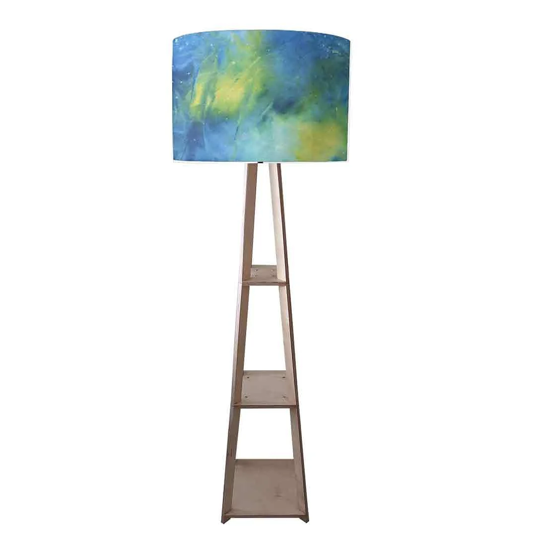 Standing Lamps For Living Room - Arctic Space Blue Watercolor