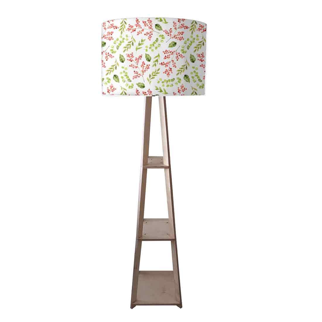Standing Tripod Lamp  -   Pink Flower