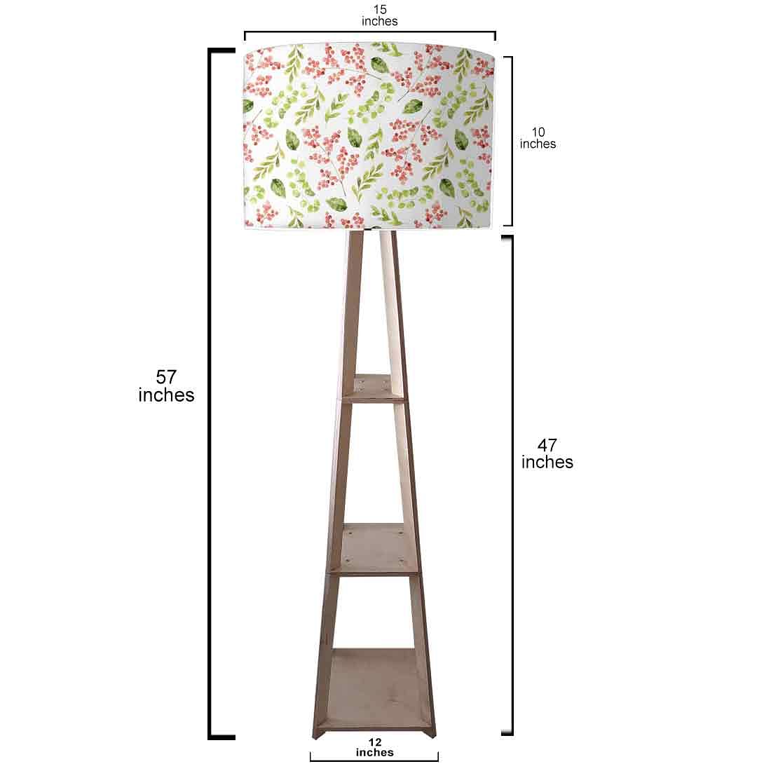 Standing Tripod Lamp  -   Pink Flower - Image 3