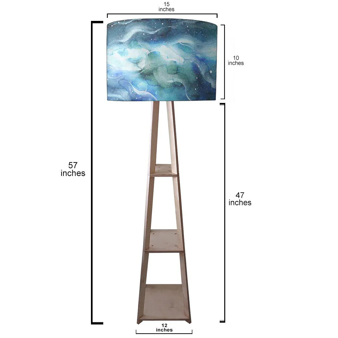 Wooden Floor Lamp Stand Only for Bedside Light - Space - Image 3